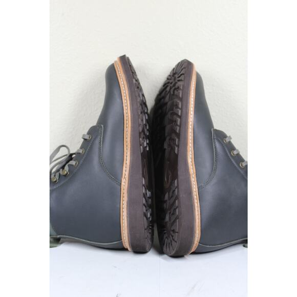 Olukai Kilakila Men’s 10 Waterproof Leather Boots Black Gray - Picture 4 of 6